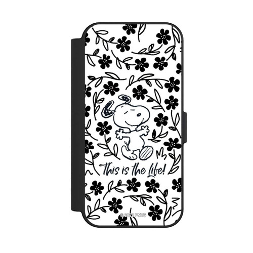 Apple iPhone 16 NIVOflip Snoopy Black and White This Is The Life