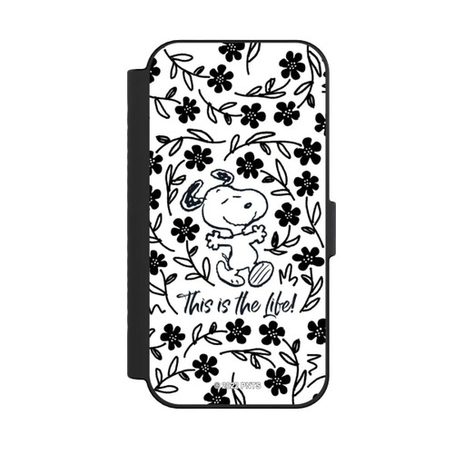 Apple iPhone 16 NIVOflip Snoopy Black and White This Is The Life