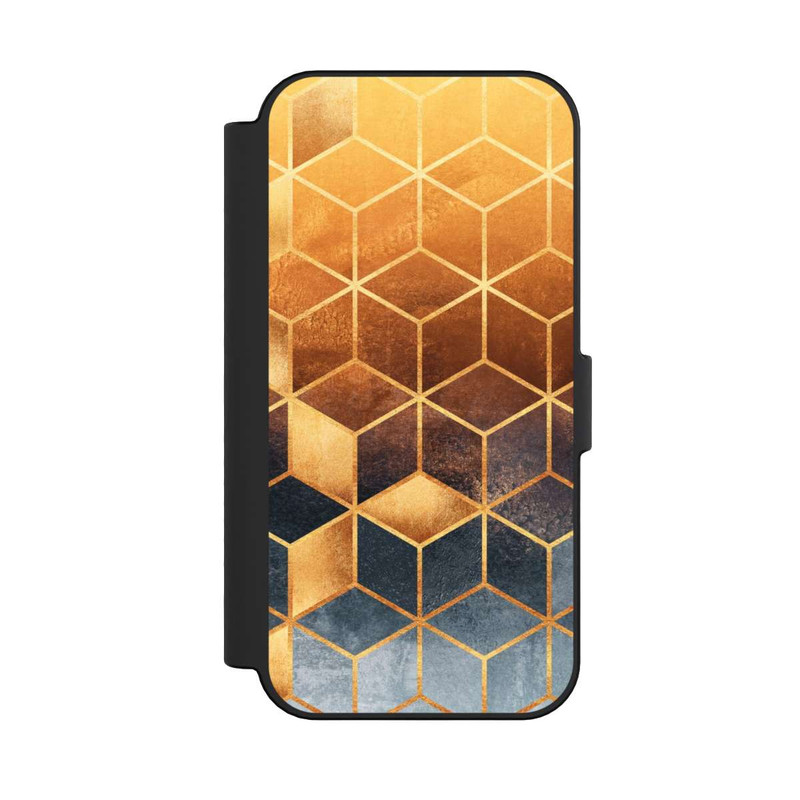 iPhone 16 NIVOflip Würfel goldener Farbverlauf