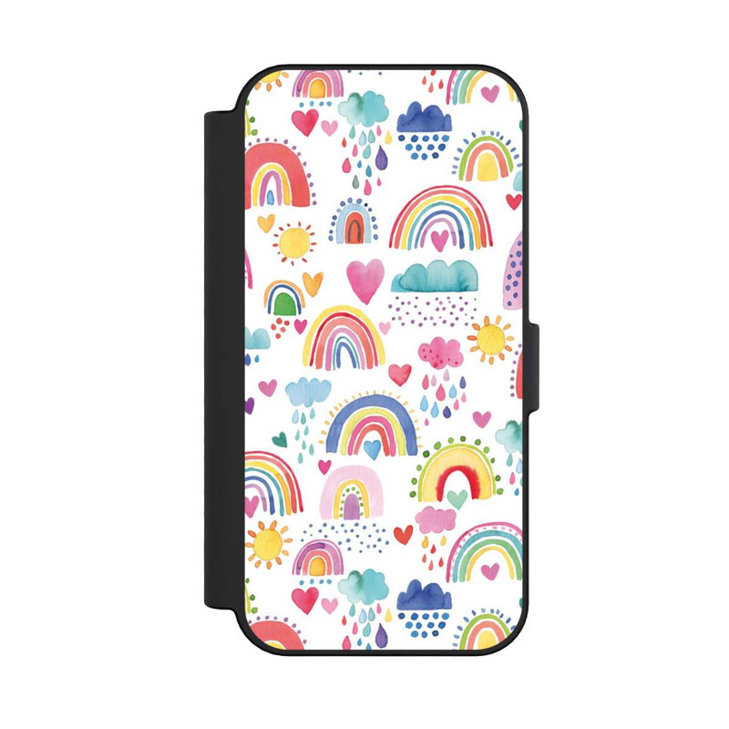 iPhone 16 NIVOflip Schöne Regenbogen-Multi-Rot