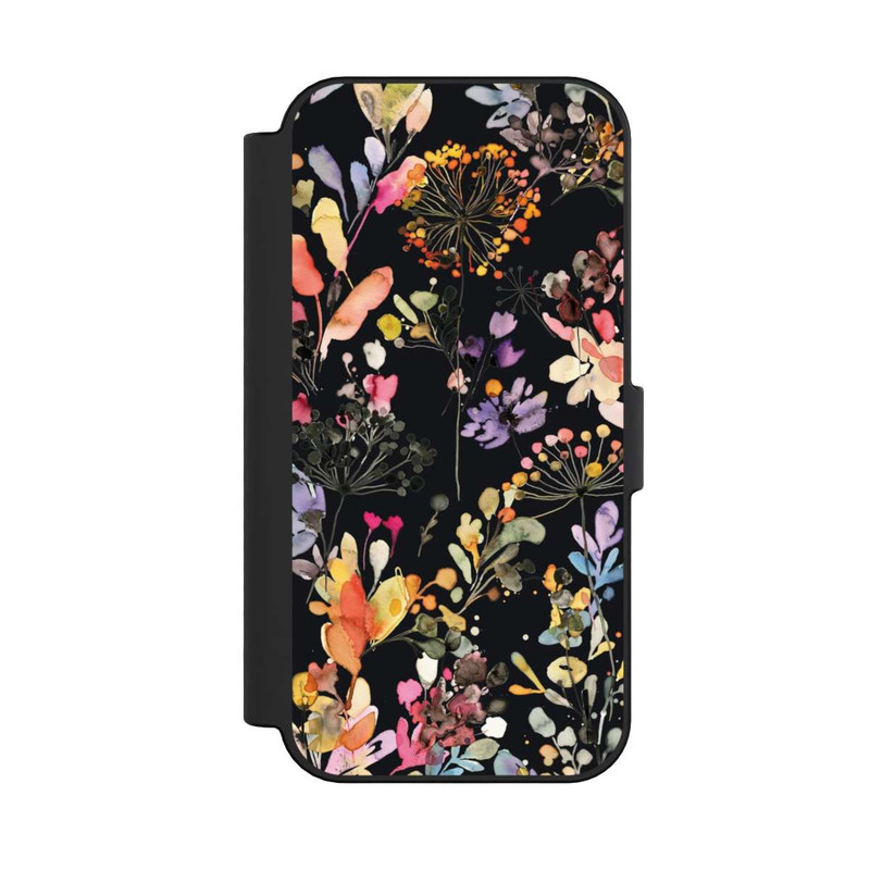 iPhone 16 NIVOflip Wilde Gräser schwarz