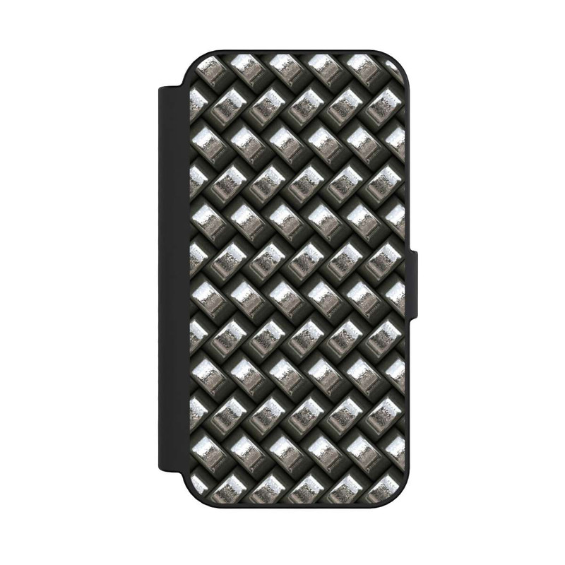 iPhone 16 NIVOflip Glamour Silver Metal