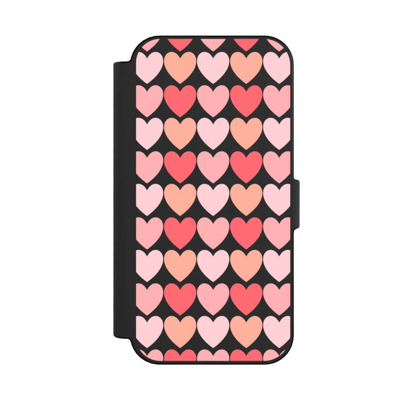 iPhone 16 NIVOflip Rosa Schattenherzen