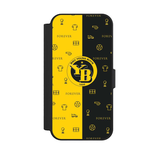 Apple iPhone 16 NIVOflip BSC YB Gelb Schwarz Muster