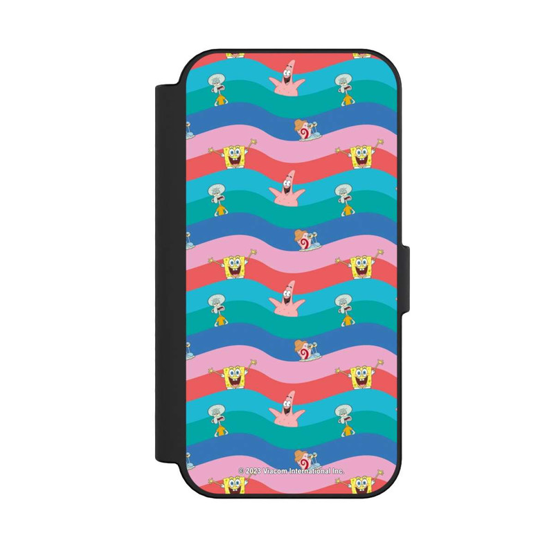 iPhone 16 NIVOflip Spongebob Freunde Bunte Wellen