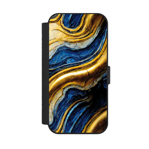 Apple iPhone 16 NIVOflip Royal Blue And Gold Look Structure