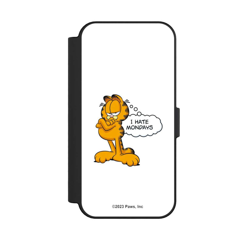 iPhone 16 NIVOflip Garfield I Hate Mondays Weiß