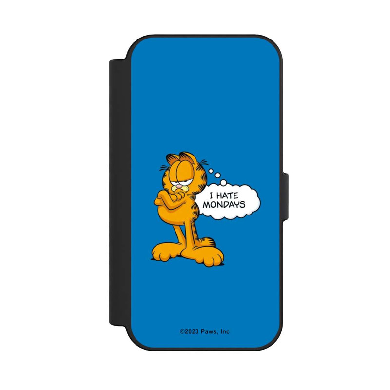 iPhone 16 NIVOflip Garfield I Hate Mondays Blau