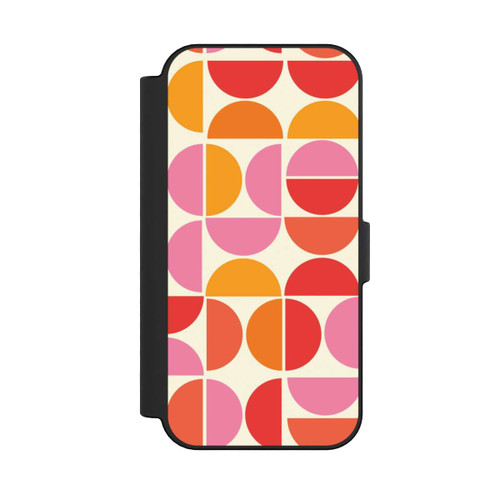 Apple iPhone 16 NIVOflip Retro Trend Muster Orange