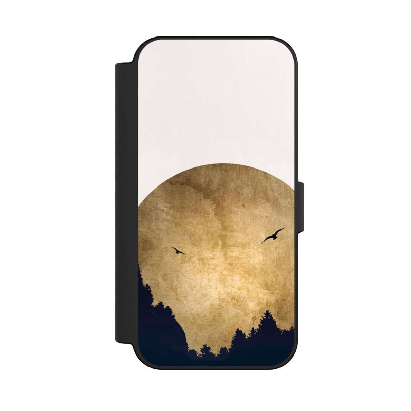 iPhone 16 NIVOflip Zwei Vögel vor Mond