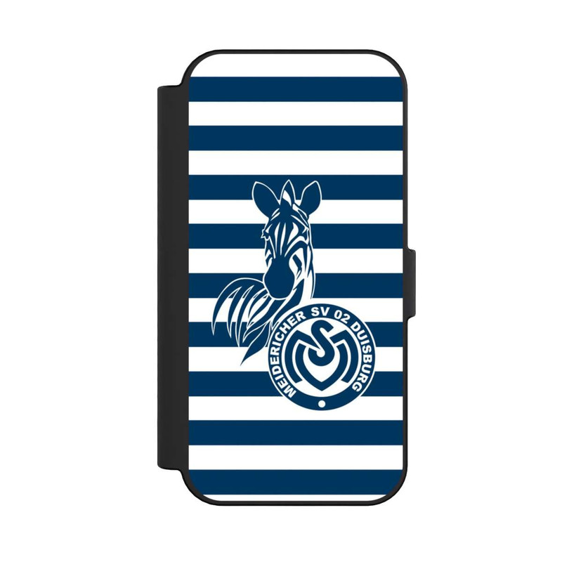 iPhone 16 NIVOflip MSV Duisburg Blau Weiß