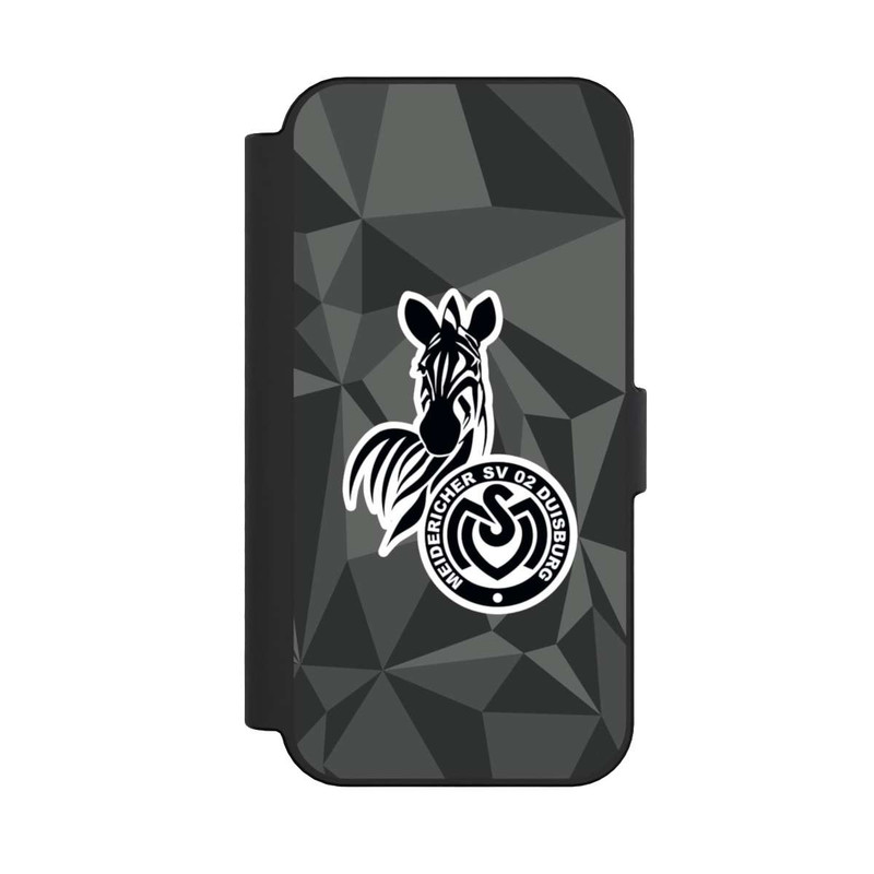iPhone 16 NIVOflip MSV Duisburg Polygon Muster