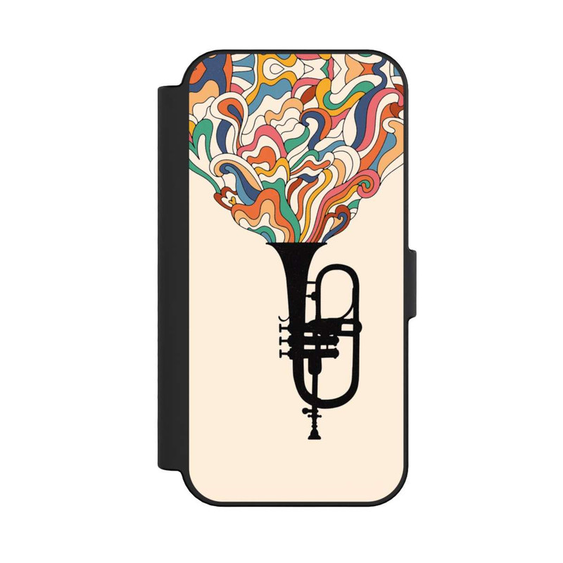 iPhone 16 NIVOflip Flügelhorn Jazz bunt