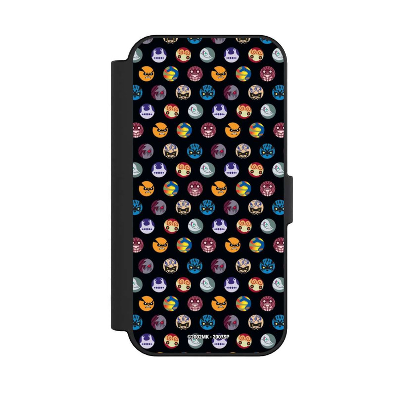 iPhone 16 NIVOflip Bijuu Muster Schwarz