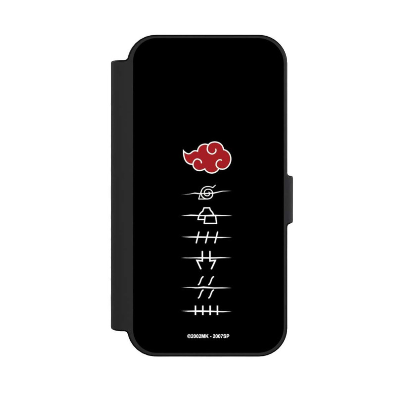 iPhone 16 NIVOflip Akatsuki Mitgliedssymbole Schwarz