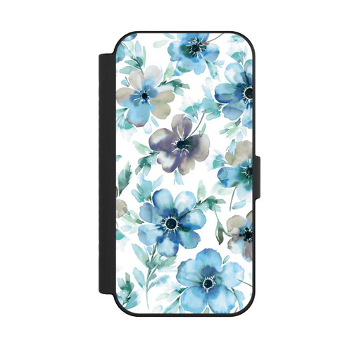 Apple iPhone 16 NIVOflip Blue Flower Pattern Trendy