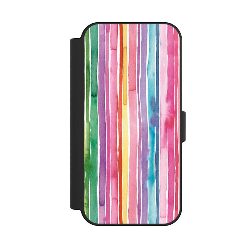 iPhone 16 NIVOflip Camouflage Regenbogenstreifen