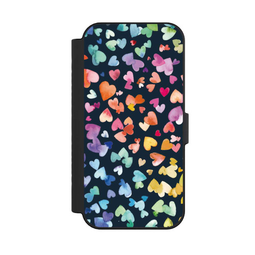 Apple iPhone 16 NIVOflip Valentines Hearts Black