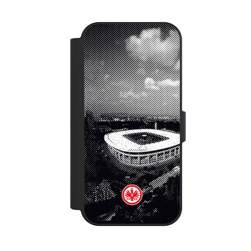 Apple iPhone 16 NIVOflip SGE Stadion Schwarz Weiß