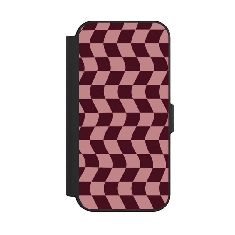 iPhone 16 NIVOflip Damier rouge-rose