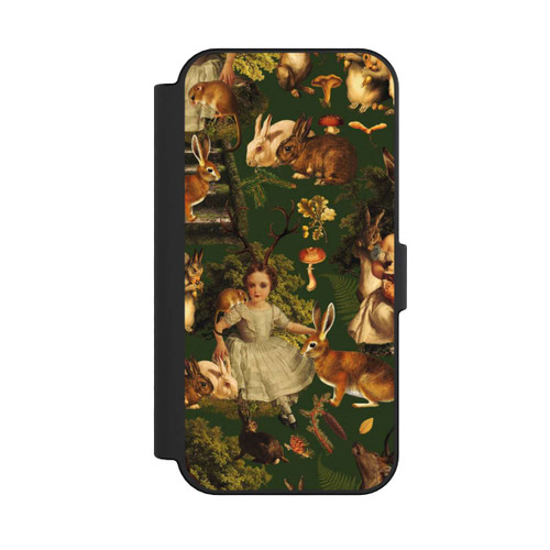 Apple iPhone 16 NIVOflip Mädchen und Tiere im Wald