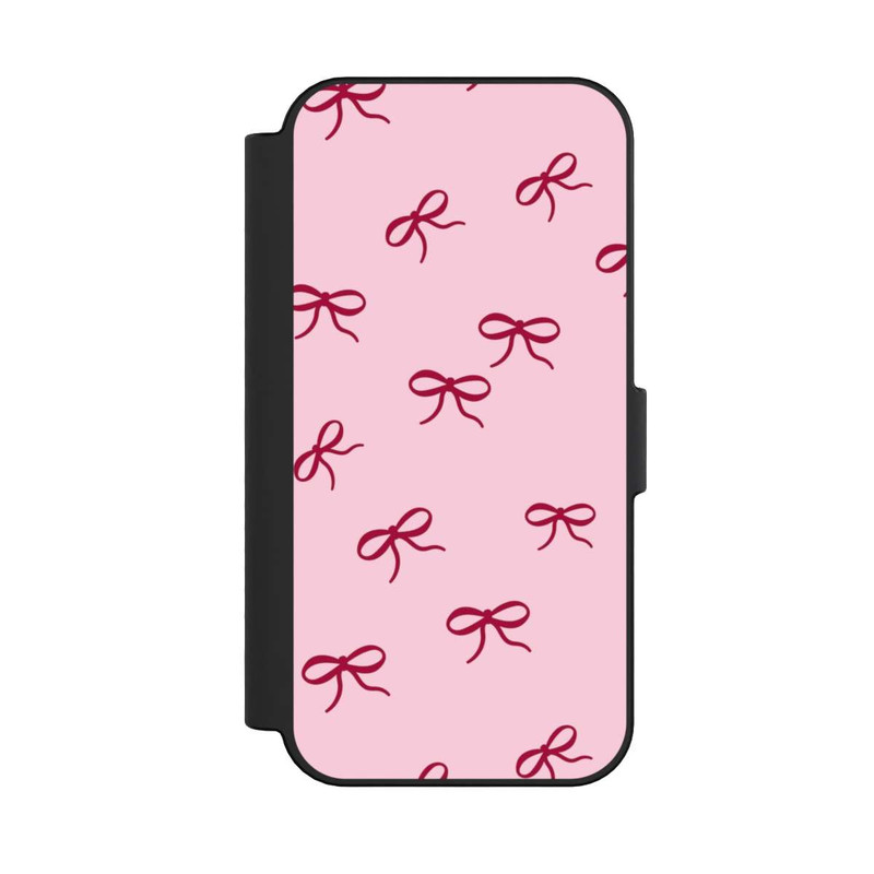 iPhone 16 NIVOflip Schleifen Muster Rot Pink