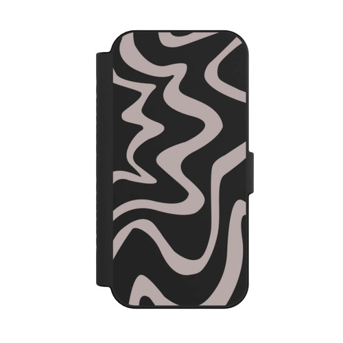 Apple iPhone 16 NIVOflip Linien Wellig Transparent