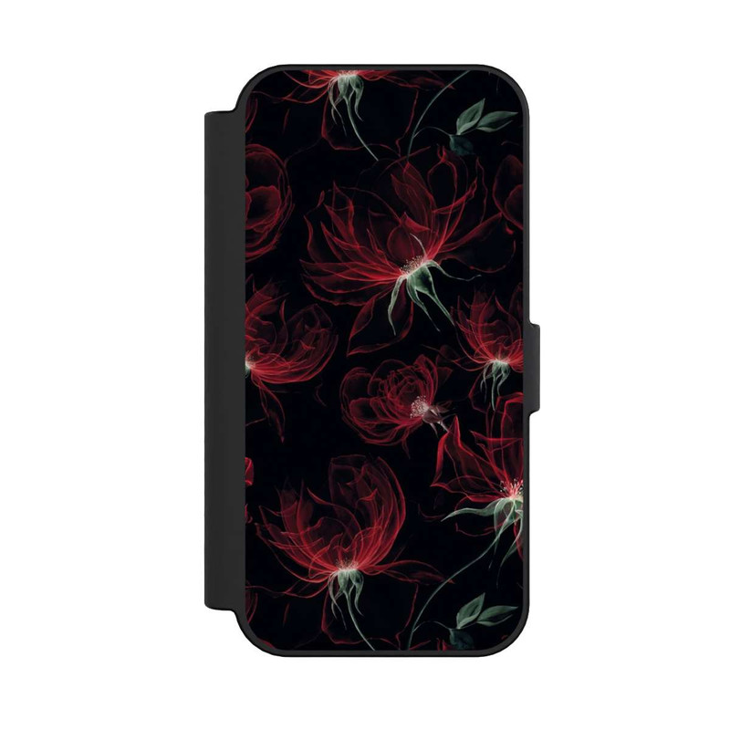 iPhone 16 NIVOflip Tapete mit roten Blumen