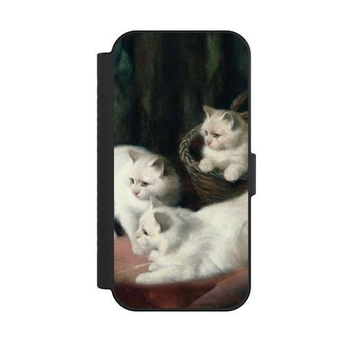 Apple iPhone 16 NIVOflip Three White Angora Kittens