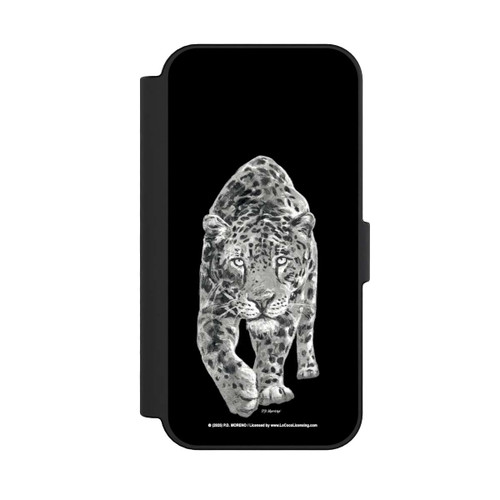 Apple iPhone 16 NIVOflip Leopard Schwarz