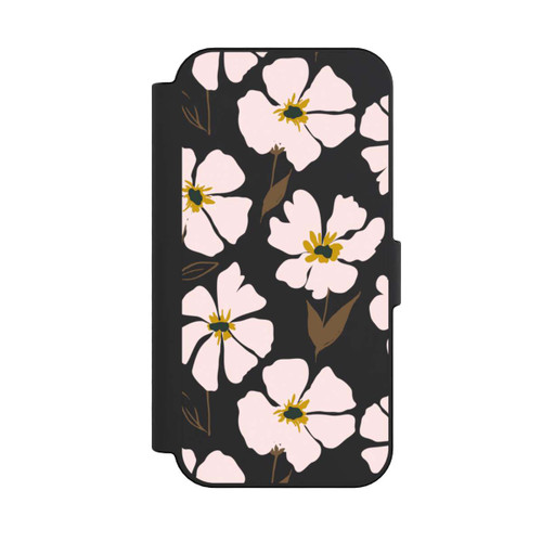Apple iPhone 16 NIVOflip Simple Pastell Flowers Rose Transparent