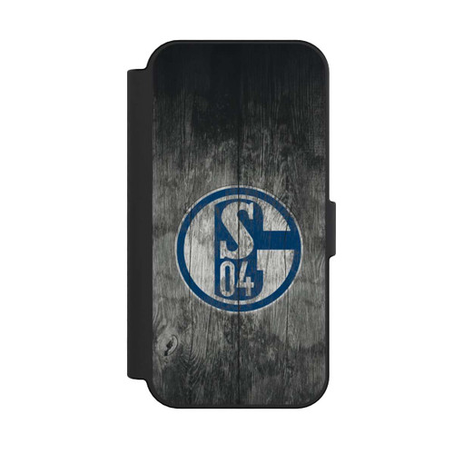 Apple iPhone 16 NIVOflip Schalke 04 Holz Look
