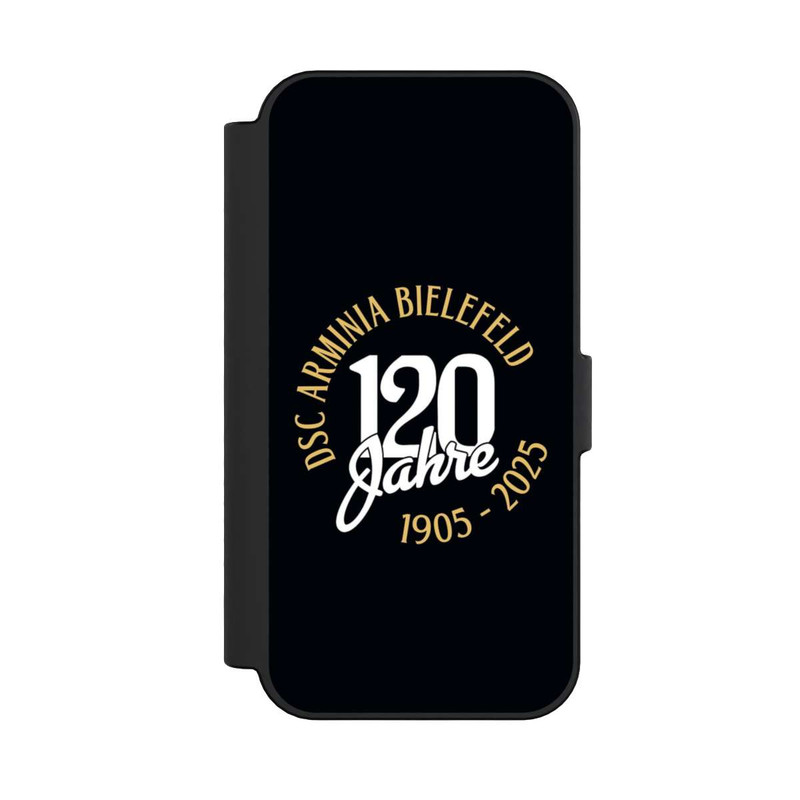 iPhone 16 NIVOflip Arminia Bielefeld 120 Jahre Schwarz