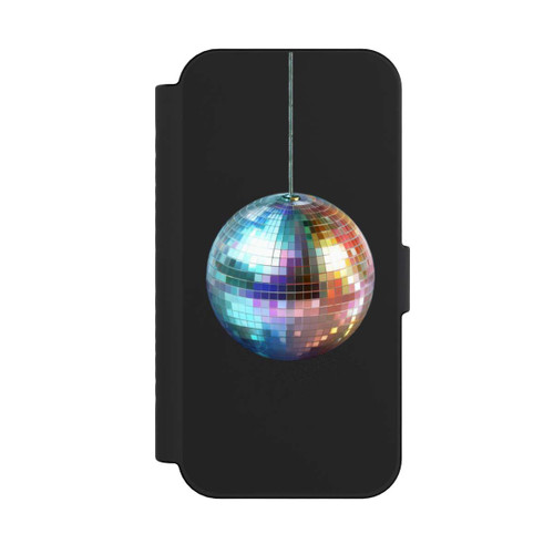 Apple iPhone 16 NIVOflip Discokugel Party Blau Gold Transparent mit KI