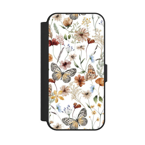 Apple iPhone 16 NIVOflip Wildflowers and Butterflies Pattern