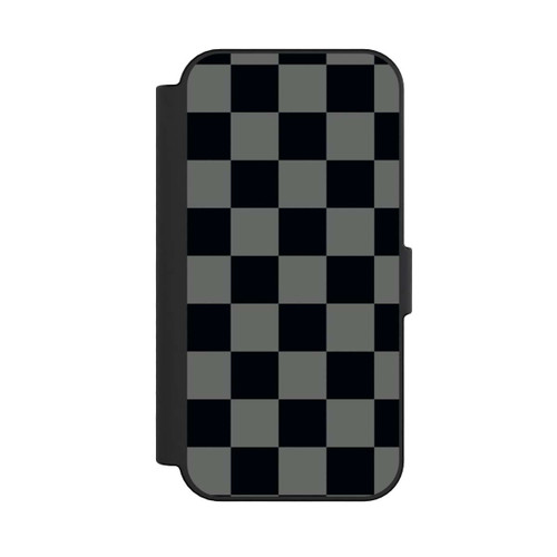 Apple iPhone 16 NIVOflip Schachbrett Schwarz Grau