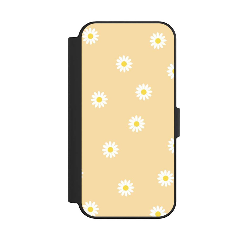 iPhone 16 NIVOflip Gänseblümchen Muster Gelb
