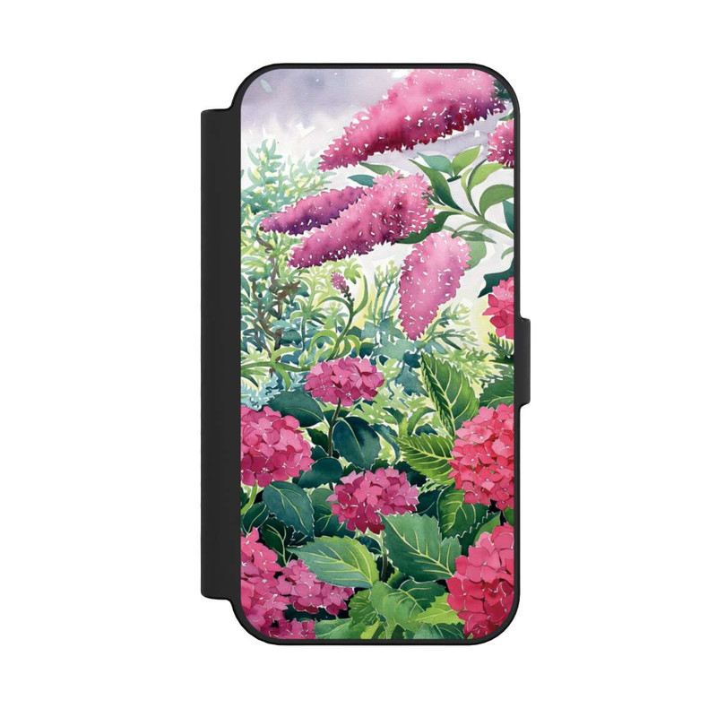 iPhone 16 NIVOflip Garden Hydrangeas and Buddleia by Christopher Ryland