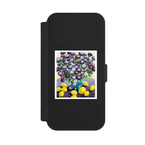 Apple iPhone 16 NIVOflip Purple Asters and Lemons by Christopher Ryland