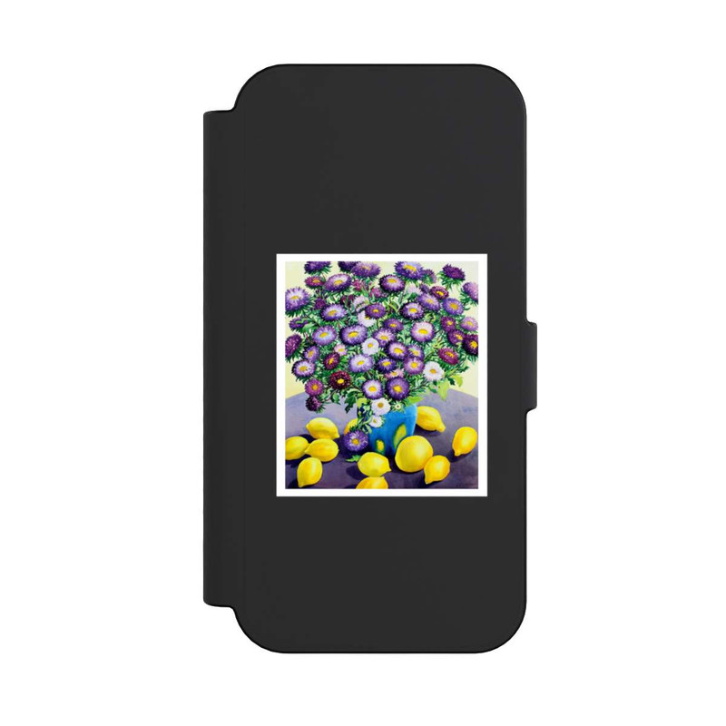 iPhone 16 NIVOflip Purple Asters and Lemons by Christopher Ryland