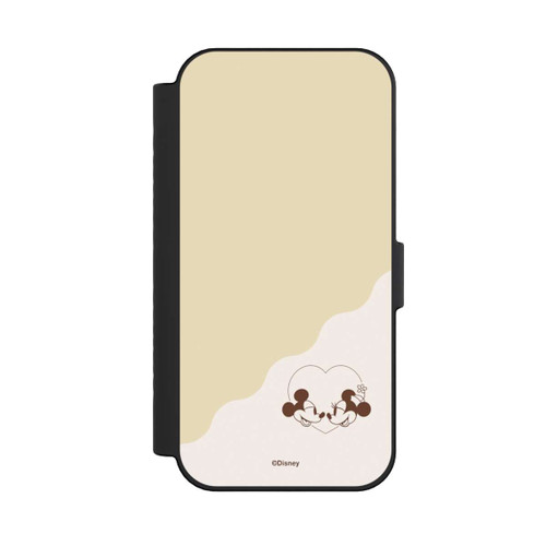Apple iPhone 16 NIVOflip Mickey and Minnie Love Heart Beige