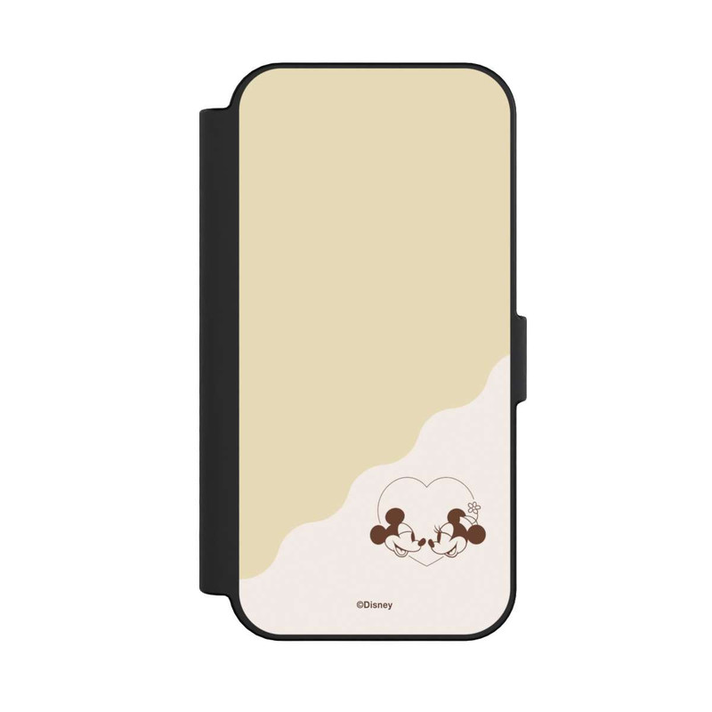 iPhone 16 NIVOflip Mickey and Minnie Love Heart Beige