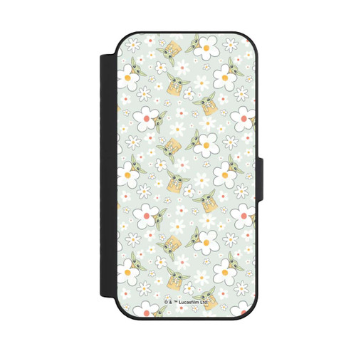 Apple iPhone 16 NIVOflip Baby Yoda Blumen Muster
