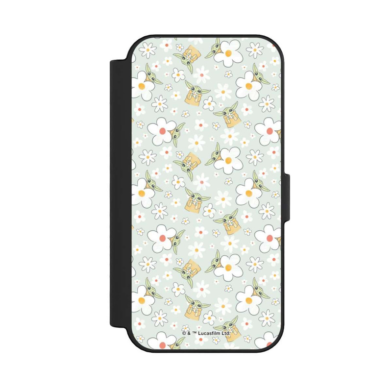 iPhone 16 NIVOflip Baby Yoda Blumen Muster