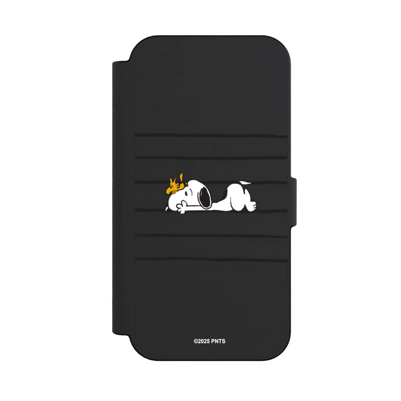 iPhone 16 NIVOflip Snoopy Woodstock Streifen Peanuts Transparent