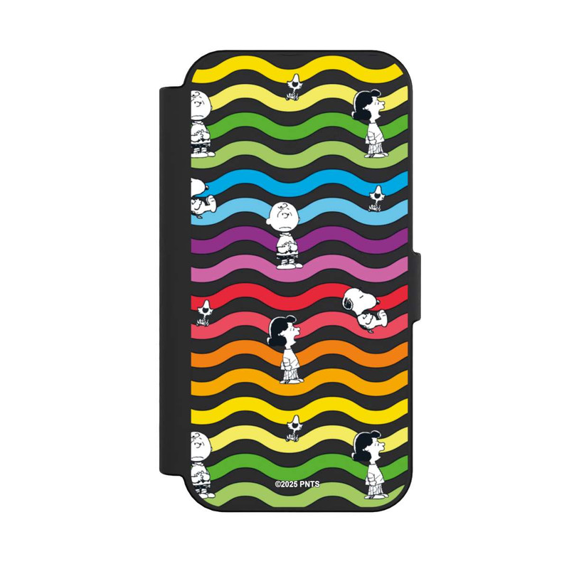 iPhone 16 NIVOflip Snoopy Pattern Rainbow Transparent