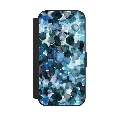 Apple iPhone 16 NIVOflip Watercolor Dots Blue Pattern