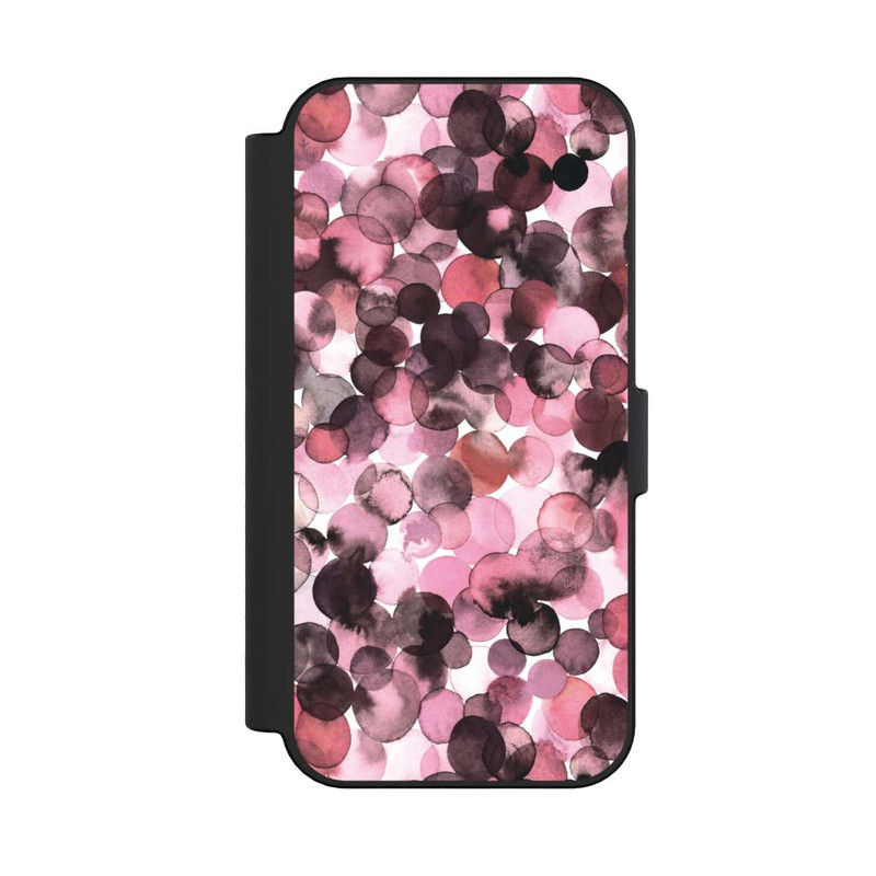 iPhone 16 NIVOflip Blätterzauber Pink