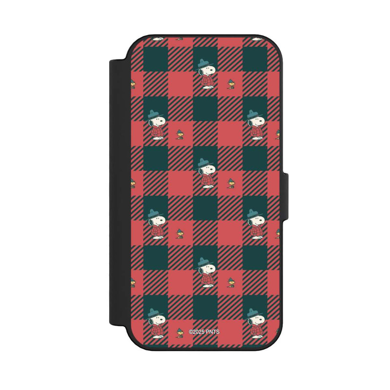 iPhone 16 NIVOflip Peanuts Rot Schottenmuster