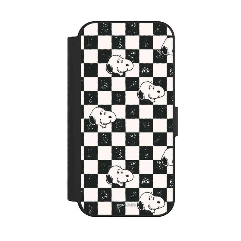 iPhone 16 NIVOflip Snoopy Heads Checked Pattern